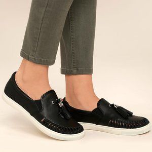NWOB J/Slides Cheyenne Leather Tassel Sneakers